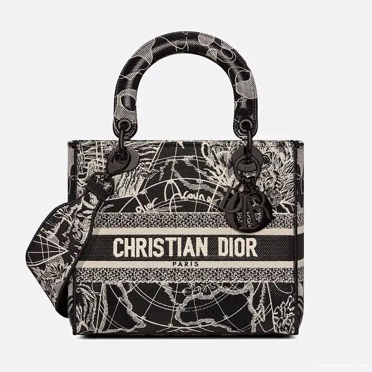 Motif Medium D-lite the Canvas World Lady Black Around Bag 0429 Hot Sale